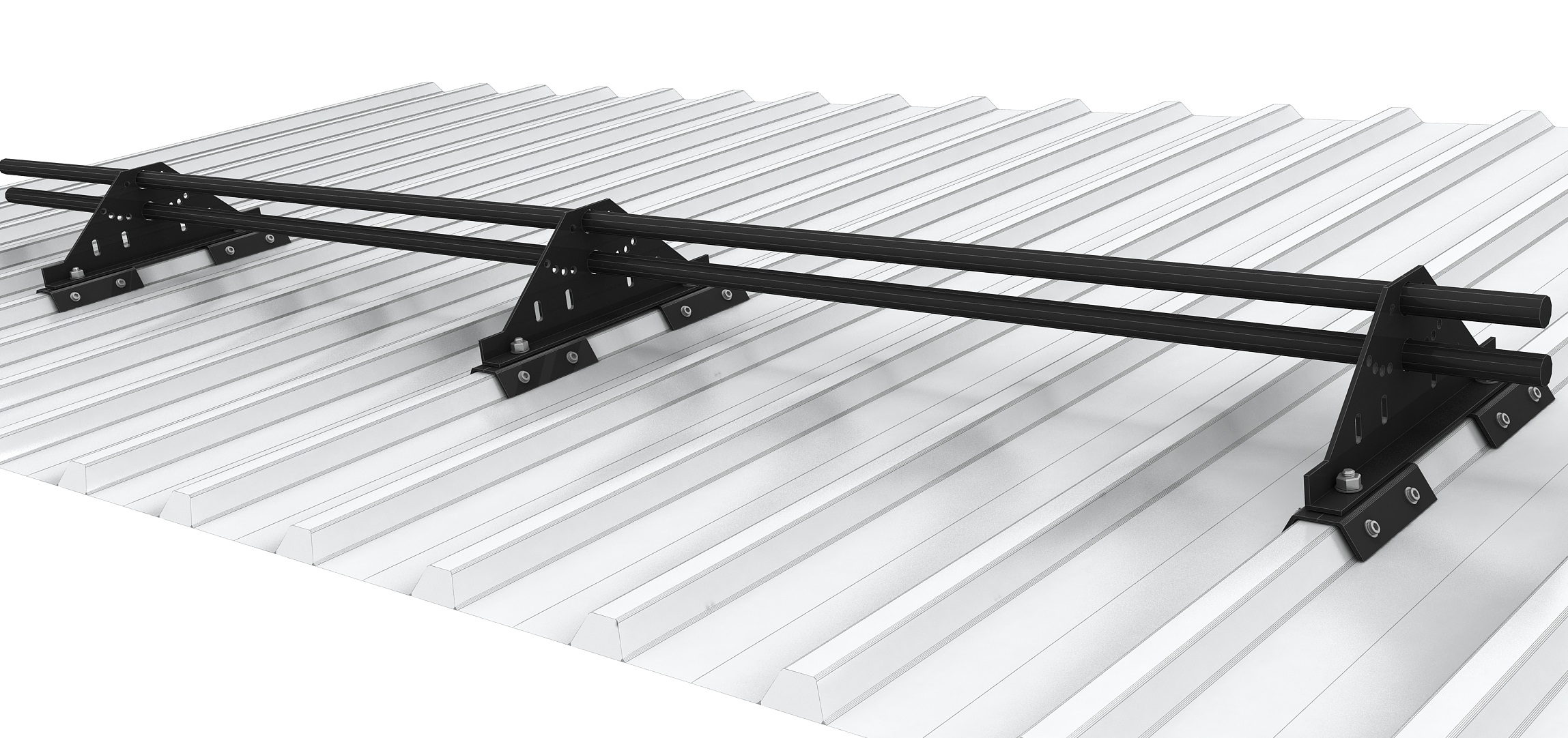 трубчатый снегозадержатель на сэндвич-панели