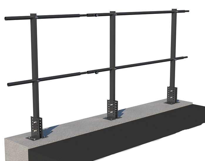 ограждение кровли на парапет fisher